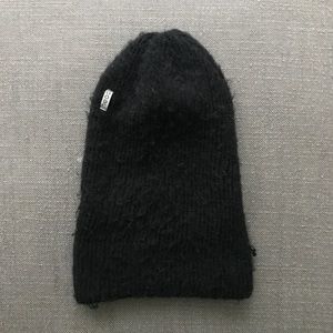 Fuzzy Coal Beanie Hat